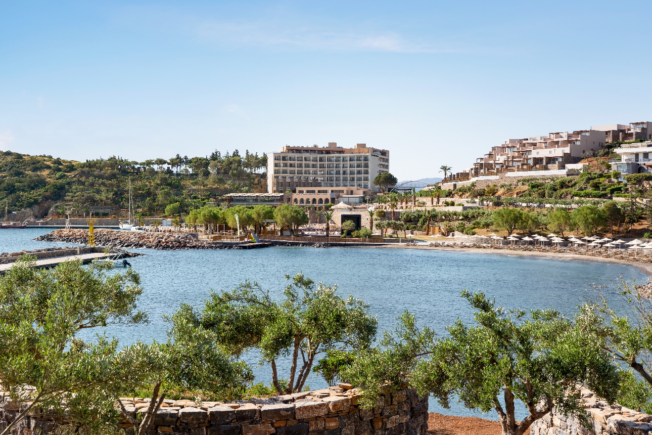 sea and hotel landscape