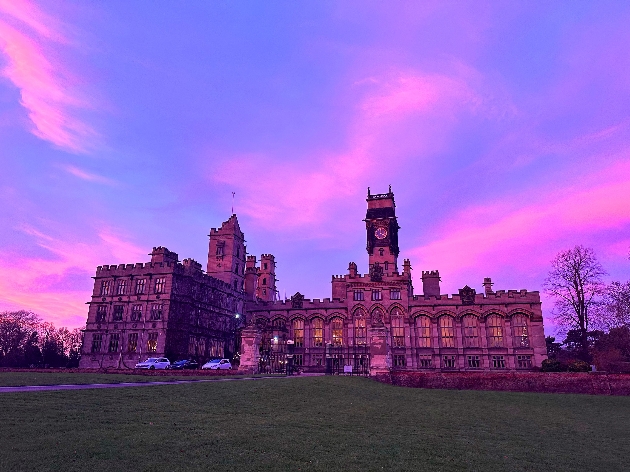 Carlton Towers at sunset